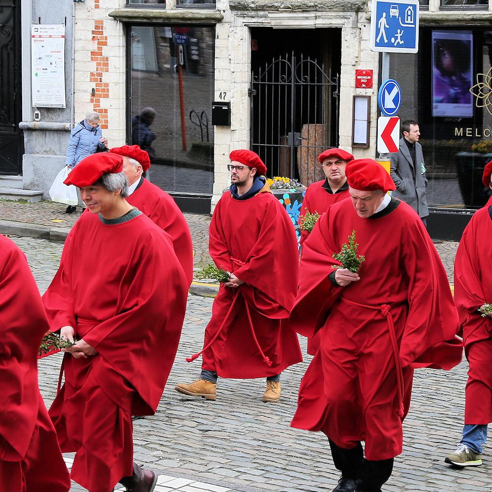 PALMPROCESSIE IN ONZE SINT-GERMANUS-PAROCHIE.